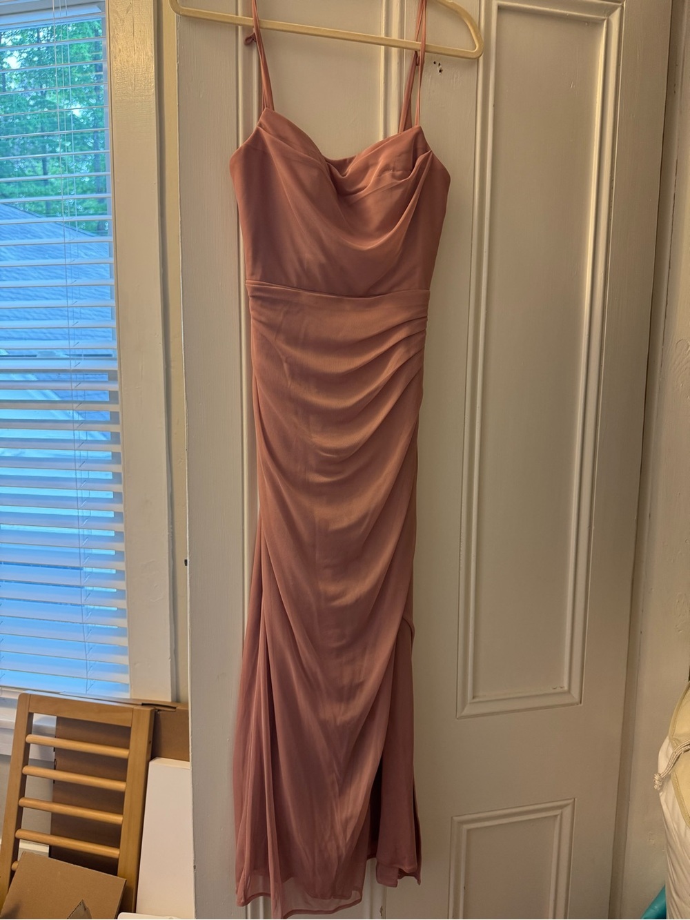 Azazie Kalea Bridesmaid Dress in Dusty Rose